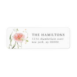 Wildblume Rosa Wasserfarbe Elegante Hochzeit