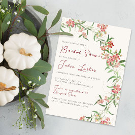 Wildblume Rose Frühjahr Garland Brautparty Einladung