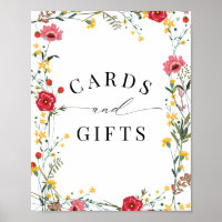 Wildblume Rote Gelbe Karten und Geschenke Untersch