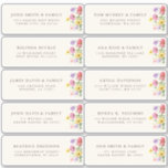 Wildblume Rustic Chic boho Floral Gastadresse Aufkleber<br><div class="desc">Feiern Sie Ihre Liebe mit diesem eleganten, blumengeschmückten Gästebuch-Adress-Aufkleber mit einem charmanten Aquarell-Wild-Blume-Design und einer modernen Kalligraphie. Dieses Design ist perfekt für eine Gartenhochzeit, eine Feier im Freien oder eine rustikale Boho-Feier geeignet und verbindet wunderschöne Blumenelemente mit zeitloser Eleganz. Ideal für Hochzeiten im Sommer oder Frühling, das lebendige botanische Kunstwerk...</div>