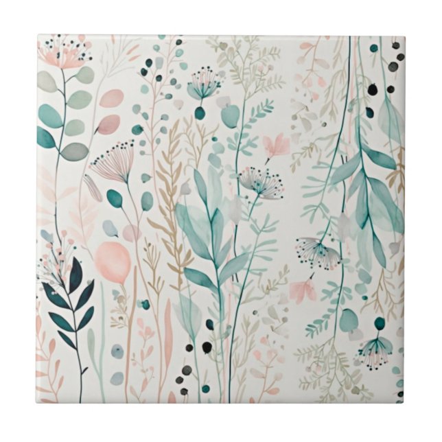 Wildblume rustikal fliese (Vorderseite)