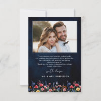Wildblume Rustikales Boho Navy Hochzeitsschiff Fot