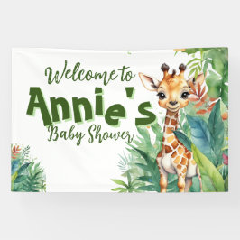 Wildblume Safari: Nature-Inspiriert Kinderdusche Banner
