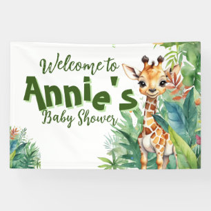 Wildblume Safari: Nature-Inspiriert Kinderdusche Banner