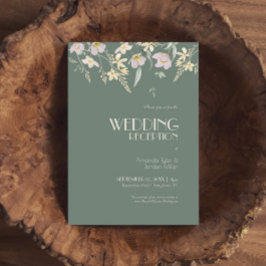 Wildblume Sage Deko Hochzeitsempfang Einladung