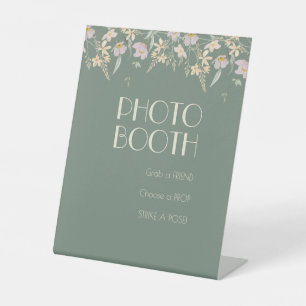 Wildblume Sage Deko Wedding Foto Stand Sockelschild