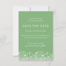 Wildblume Sage Green Save the Date