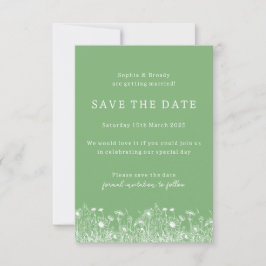 Wildblume Sage Green Save the Date