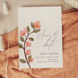 Wildblume Save the Date Einladung