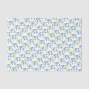Wildblume Schnellblau-grünes Weißtafelpapier Seidenpapier