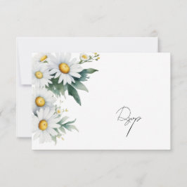 Wildblume serviert uAwg mit Speisen RSVP Karte