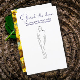 Wildblume Sonnenblumen Brautparty-Spiel Kleid