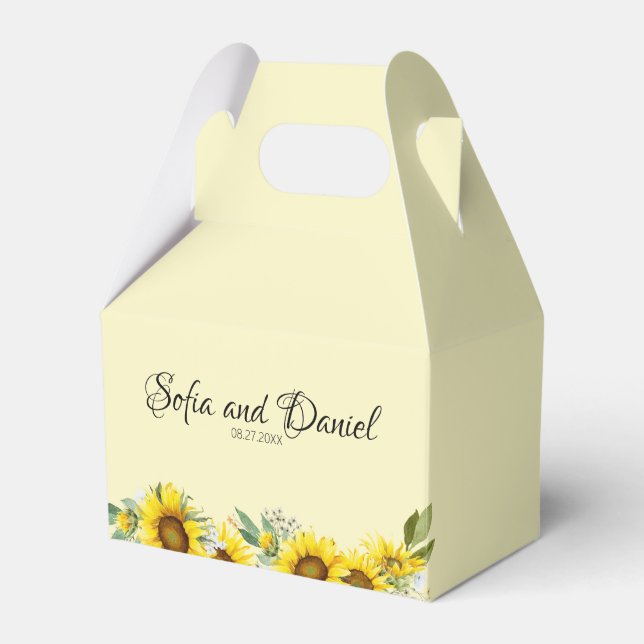 Wildblume Sonnenblumen Geschenkschachtel (Vorderseite)