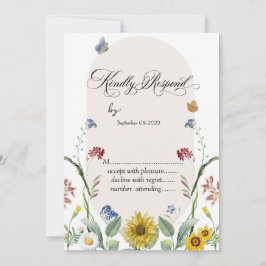 Wildblume Sonnenblumen Schmetterlinge UAWG Einladung