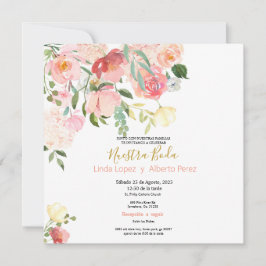 Wildblume Spanische Hochzeit Einladung