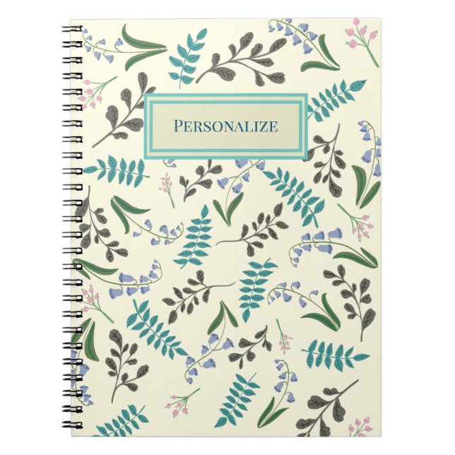 Wildblume-SpiralNotebook Notizblock (Vorderseite)