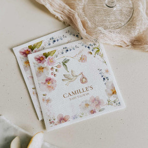 Wildblume Spring Baby Dusche Serviette