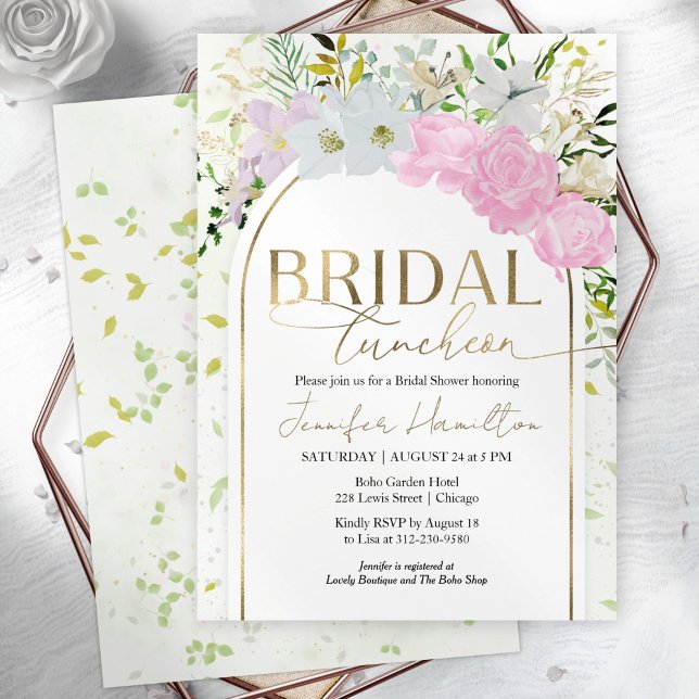 Wildblume Spring Bridal Luncheon Brautparty Einladung (Von Creator hochgeladen)