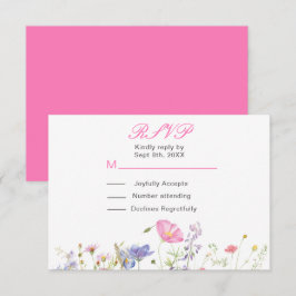 Wildblume Spring Floral RSVP Karte