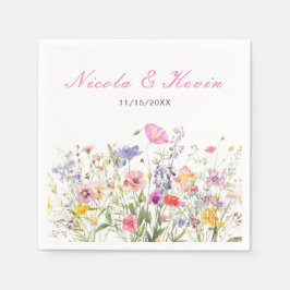 Wildblume Spring Floral Serviette