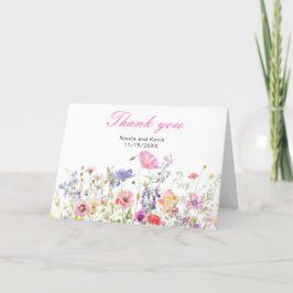 Wildblume Spring Floral Vielen Dank Dankeskarte