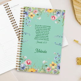 Wildblume Spring Garden Bibel Verse Personalisiert Planer