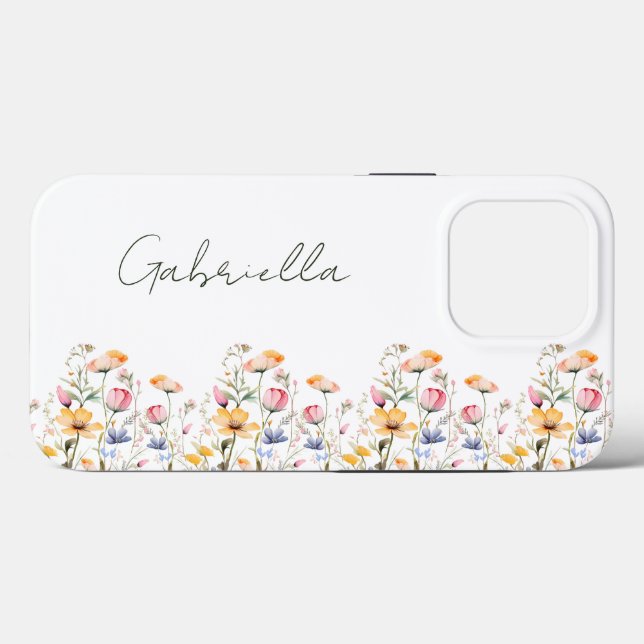Wildblume Spring Meadow Valentinstag Case-Mate iPhone Hülle (Rückseite (Horizontal))