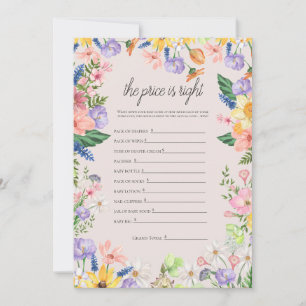 Wildblume Spring Price ist die richtige Game Card Einladung