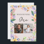 Wildblume Spring Wedding Table Word Number Card Einladung<br><div class="desc">For more advanced customization of this design,  simply select the "Customize It" button above!</div>