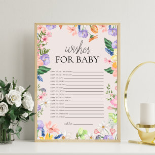 Wildblume Spring wünscht sich Baby-Signatur Fotodruck