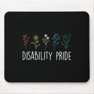 Wildblume Stolz Behinderte Monat des Stolzes für B Mousepad