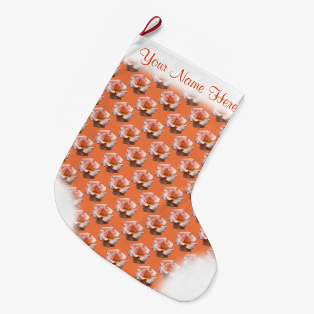 Wildblume Strumpf Personalisieren Weihnachten Stru Großer Weihnachtsstrumpf (Vorderansicht (hängend))