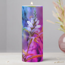 Wildblume Stumpenkerze