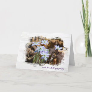 Wildblume Sympathy Card Karte