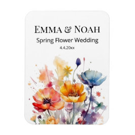 Wildblume Symphonie: Buntes Frühlingswasser Magnet