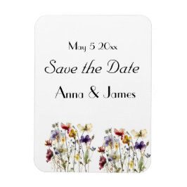 Wildblume Symphony: Vibranly Watercolor Art Magnet