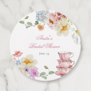 Wildblume Tea Brautparty Geschenkanhänger