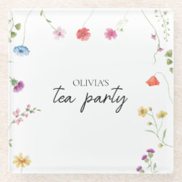 Wildblume Tee Party Brautparty Glasuntersetzer