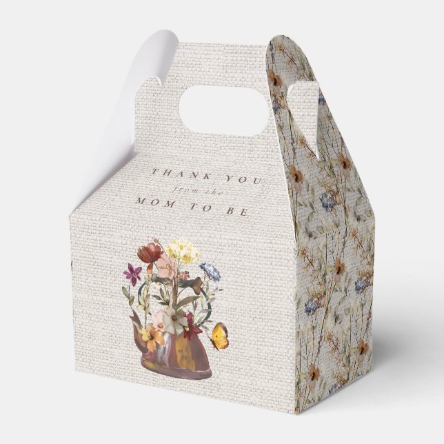 Wildblume Tee Party Dusche Geschenkschachtel (Vorderseite)