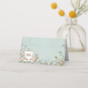 Wildblume Tee Party Geburtstag Platzkarte