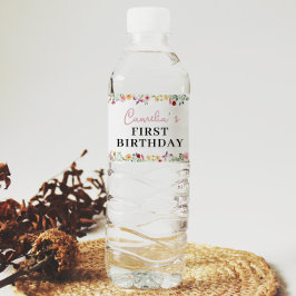 Wildblume Thema Wasserflasche
