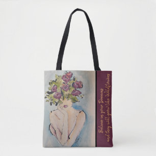 Wildblume Träume Tasche