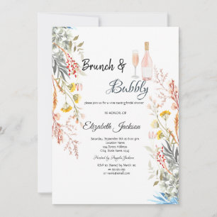 Wildblume - Trockenbrunch & Bubbly Einladung
