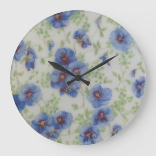 Wildblume-Uhr-Uhr Große Wanduhr