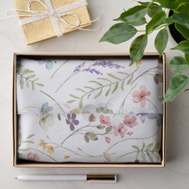 Wildblume und Schmetterlingsmuster Seidenpapier