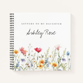 Wildblume von Aquarellen auf meine Tochter Notizbuch