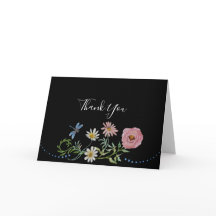 Wildblume von Aquarellen Blume Danke Bridal
