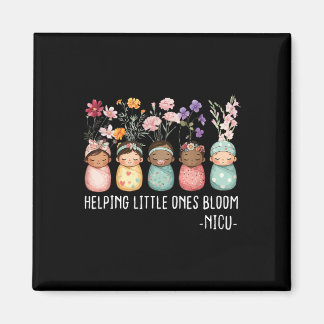 Wildblume von Frauen im Frühling hilft Kleinen zu Magnet