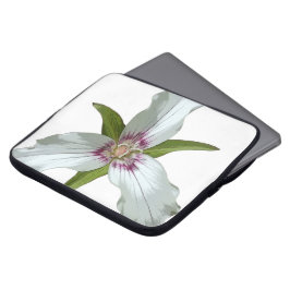 Wildblume von Trillium Spring fett gedruckt Laptopschutzhülle