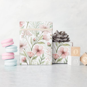 Wildblume   Wasserfarbe für Jade Geschenkpapier